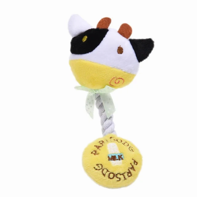 2023 Cute Squid Small Dog Toy Sound BB Plush Pet Puppy Rope Toys Pink Chew Squeak Toys For Cat  dog toys for small dogs  pet