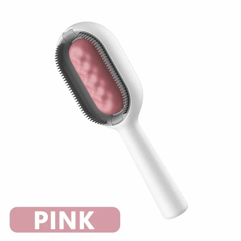 3-in-1 Cat Brush Long Hair Remover Brush for Dog Cat Silicone Pet Grooming Comb with Wipe and Water Tank Pet Product Accessories