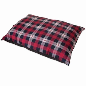 Aspen Pet Large Plaid Pillow Dog Bed