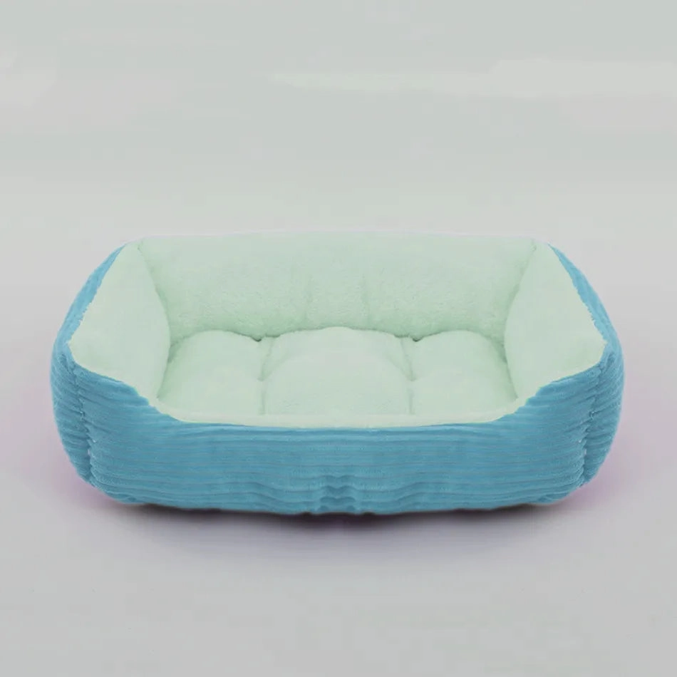 Bed for Dog Cat Pet Square Plush Kennel Medium Small Dog Sofa Bed Cushion Pet Calming Dog Bed House Pet Supplies Accessories