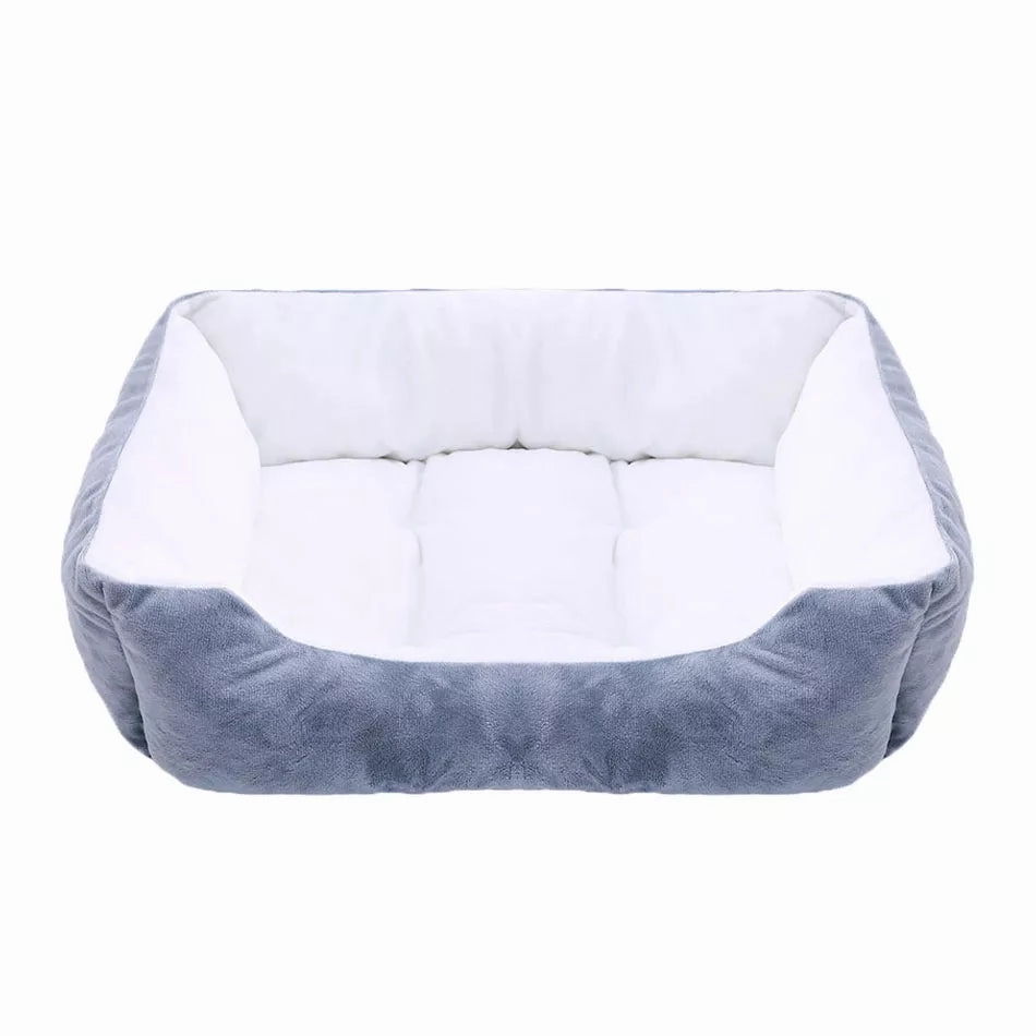 Bed for Dog Cat Pet Square Plush Kennel Medium Small Dog Sofa Bed Cushion Pet Calming Dog Bed House Pet Supplies Accessories