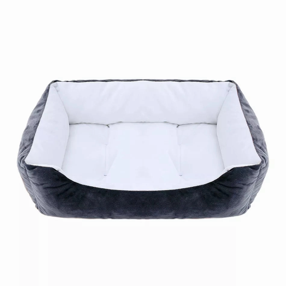 Bed for Dog Cat Pet Square Plush Kennel Medium Small Dog Sofa Bed Cushion Pet Calming Dog Bed House Pet Supplies Accessories