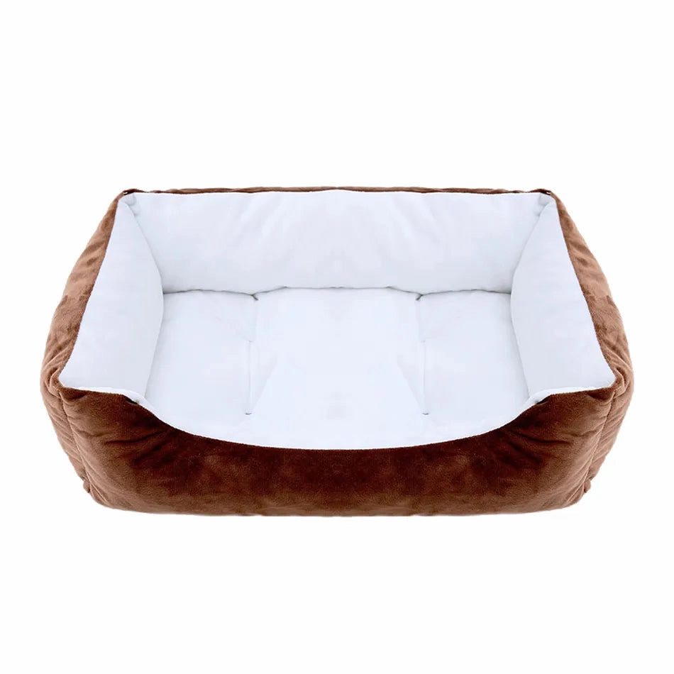 Bed for Dog Cat Pet Square Plush Kennel Medium Small Dog Sofa Bed Cushion Pet Calming Dog Bed House Pet Supplies Accessories