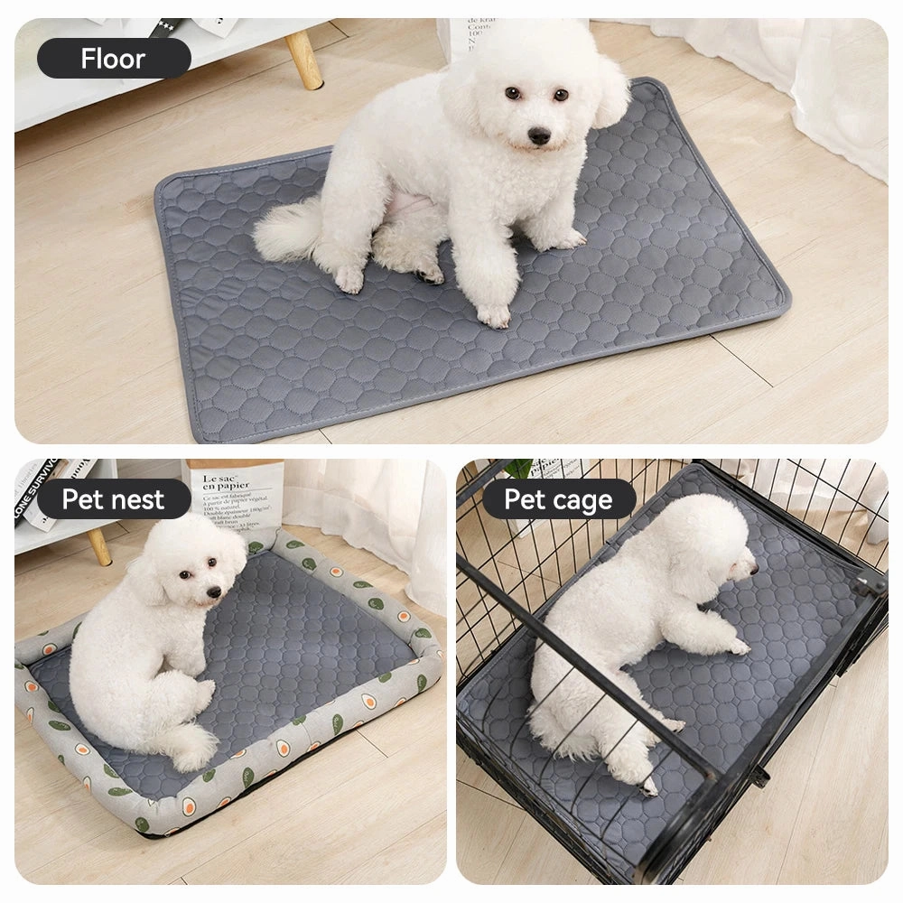 Dog Pee Pad Blanket Reusable Absorbent Diaper Washable Puppy Training Pad Pet Bed Urine Mat For Pet Car Seat Sofa Cover