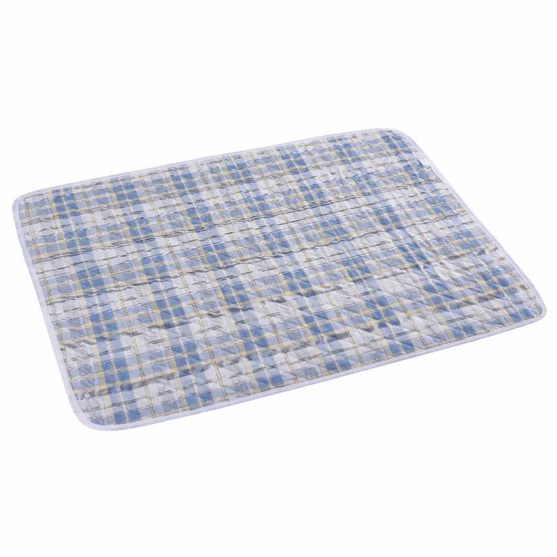 Dog Pee Pad Washable Absorbent Reusable Plaid Style Pet Training Mat Home Outdoor Seat Cover Dog Toilet Mat ?? ?? ????