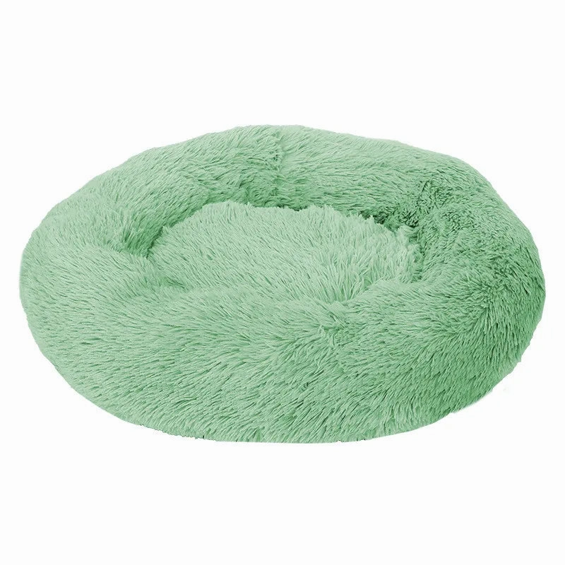 Donut Mand Dog Accessories for Large Dogs Cat's House Plush Pet Bed for Dog XXL Round Mat For Small Medium Animal Calming 100CM