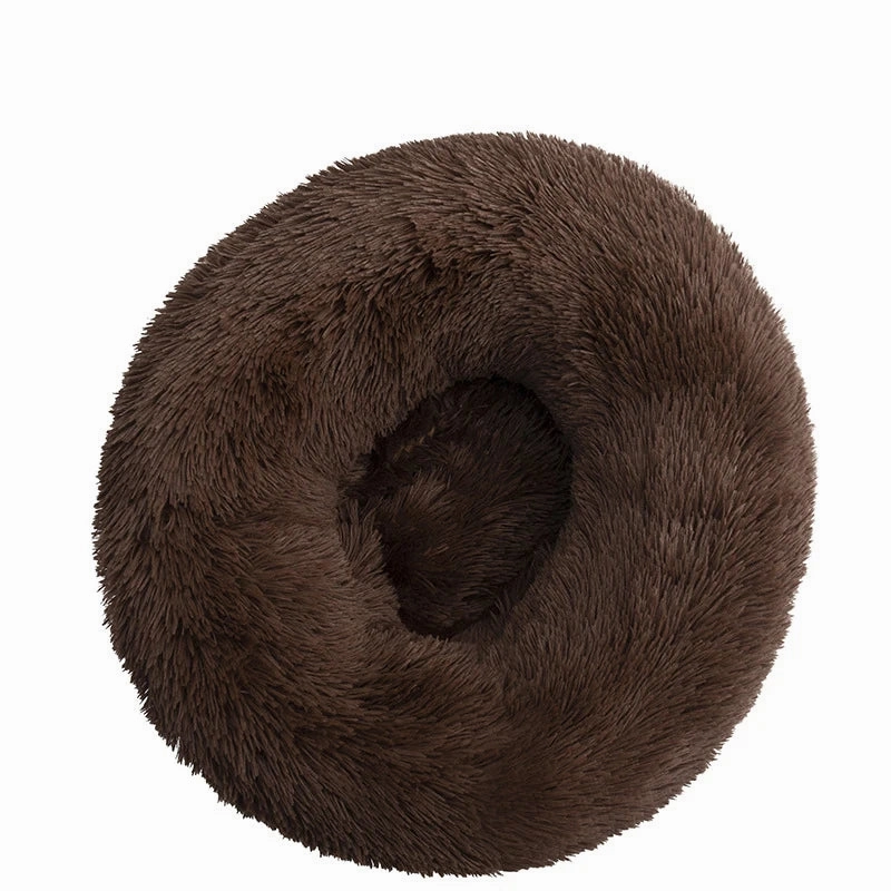 Donut Mand Dog Accessories for Large Dogs Cat's House Plush Pet Bed for Dog XXL Round Mat For Small Medium Animal Calming 100CM