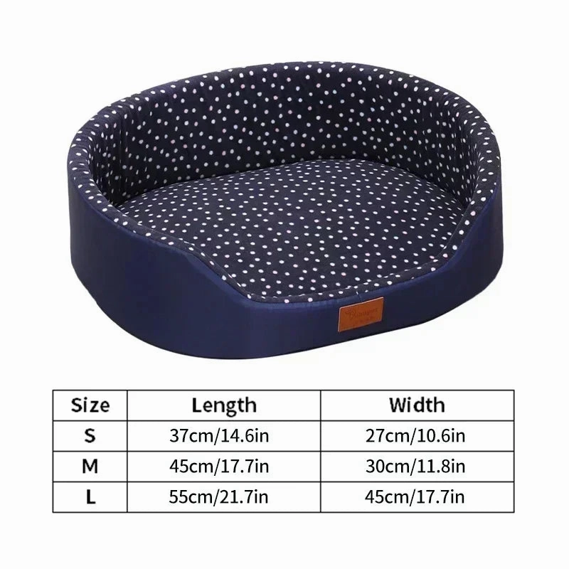 Double-Side Pet Dog Bed Anti Slip Cat Basket High Fence Dog House Pet Sleeping Cushion for Small Medium Large Dogs ????? perros