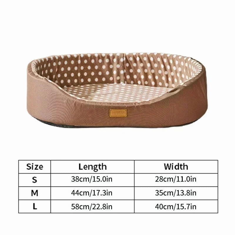 Double-Side Pet Dog Bed Anti Slip Cat Basket High Fence Dog House Pet Sleeping Cushion for Small Medium Large Dogs ????? perros