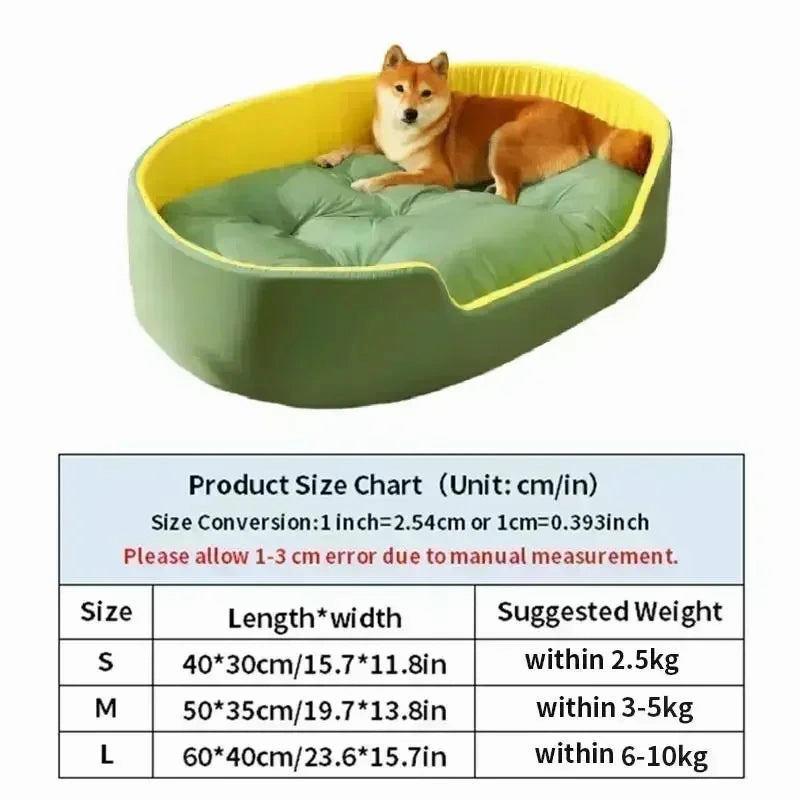 Double-Side Pet Dog Bed Anti Slip Cat Basket High Fence Dog House Pet Sleeping Cushion for Small Medium Large Dogs ????? perros