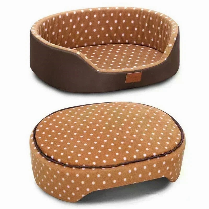 Double-Side Pet Dog Bed Anti Slip Cat Basket High Fence Dog House Pet Sleeping Cushion for Small Medium Large Dogs ????? perros