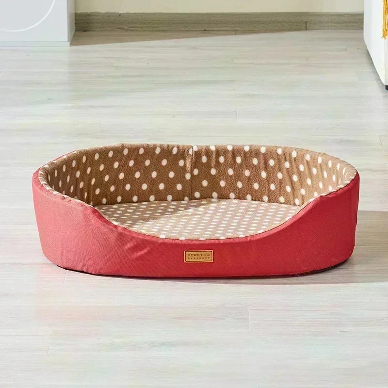 Double-Side Pet Dog Bed Anti Slip Cat Basket High Fence Dog House Pet Sleeping Cushion for Small Medium Large Dogs ????? perros