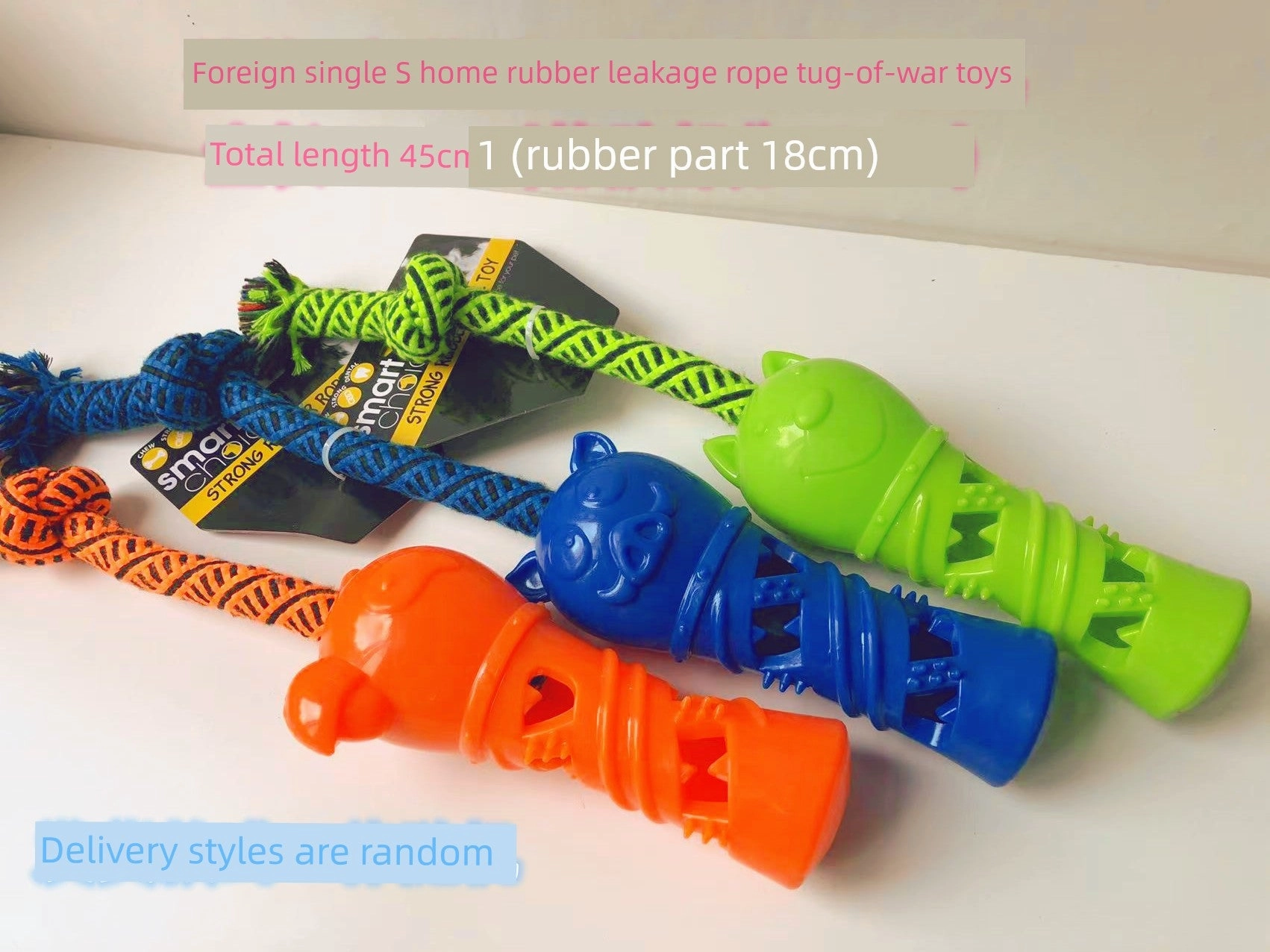 Export European and American Pet the Toy Dog Toy Multi-Color with Fragrant Soft Hard Plastic Rubber Molar Dog Bone Bite-Resistant Summer
