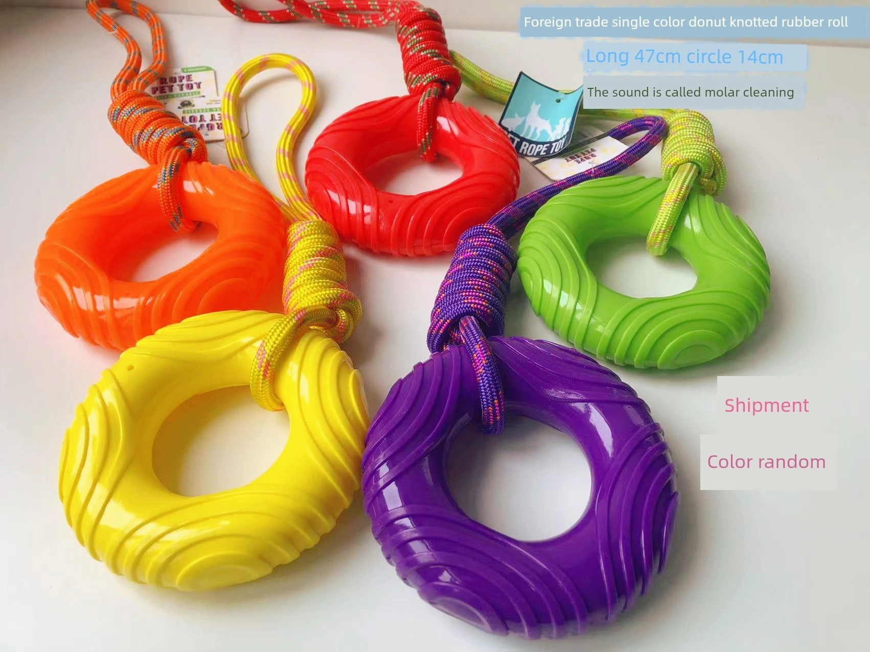 Export European and American Pet the Toy Dog Toy Multi-Color with Fragrant Soft Hard Plastic Rubber Molar Dog Bone Bite-Resistant Summer