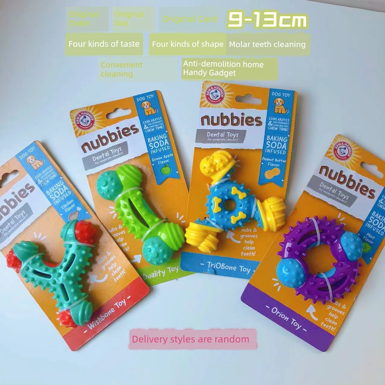 Export European and American Pet the Toy Dog Toy Multi-Color with Fragrant Soft Hard Plastic Rubber Molar Dog Bone Bite-Resistant Summer