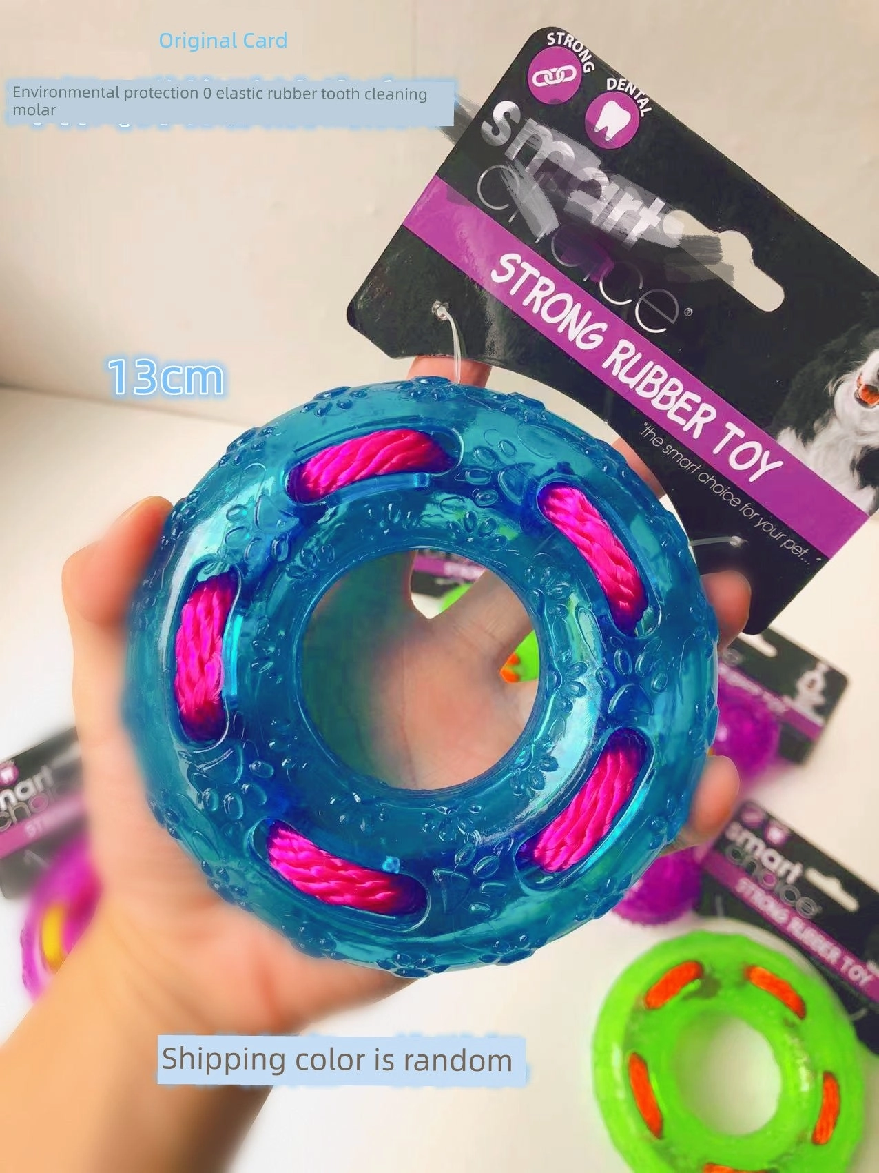 Export European and American Pet the Toy Dog Toy Multi-Color with Fragrant Soft Hard Plastic Rubber Molar Dog Bone Bite-Resistant Summer