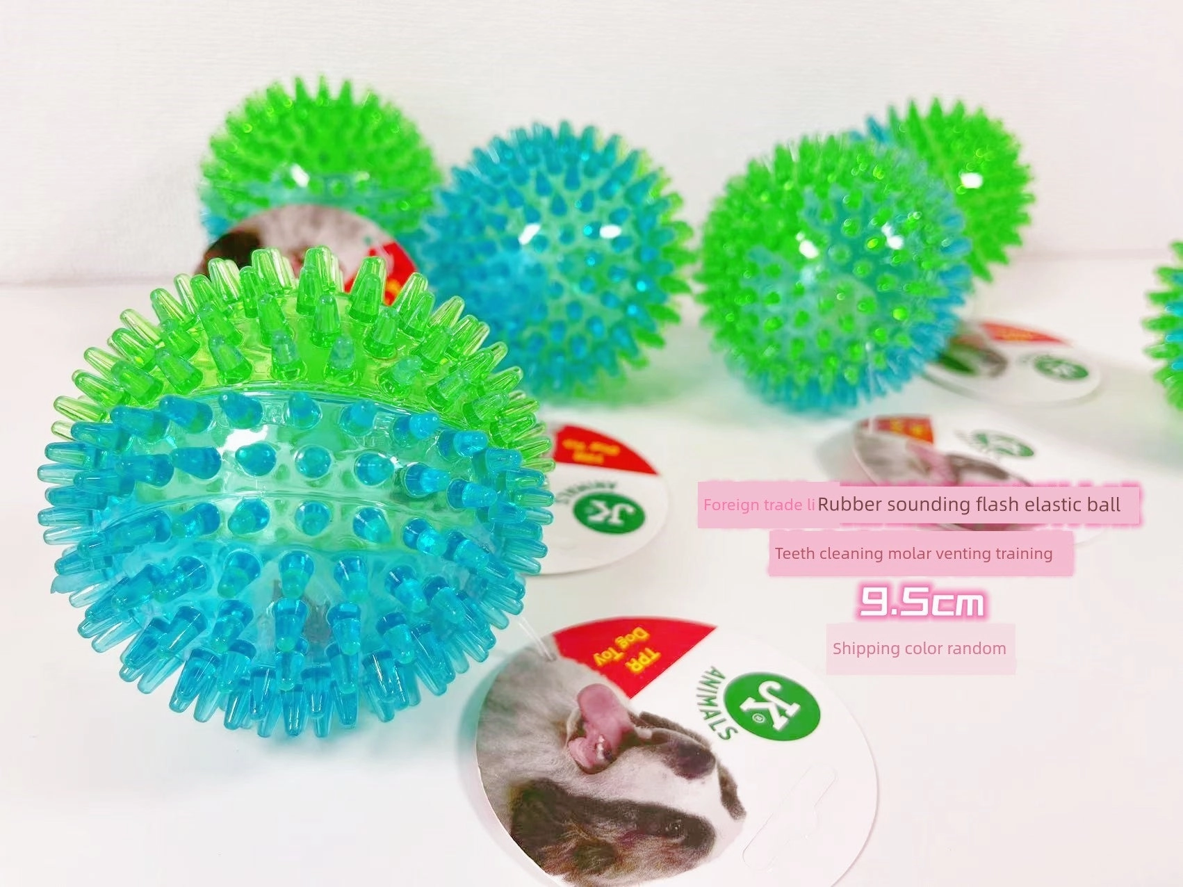 Export European and American Pet the Toy Dog Toy Multi-Color with Fragrant Soft Hard Plastic Rubber Molar Dog Bone Bite-Resistant Summer