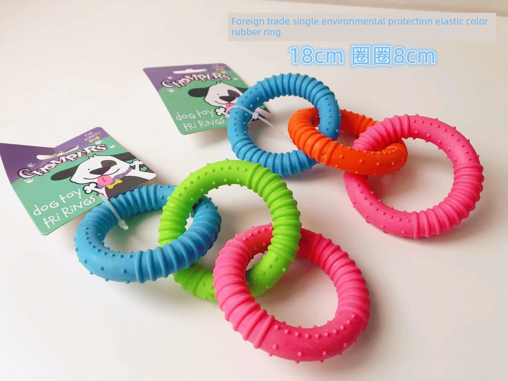 Export European and American Pet the Toy Dog Toy Multi-Color with Fragrant Soft Hard Plastic Rubber Molar Dog Bone Bite-Resistant Summer
