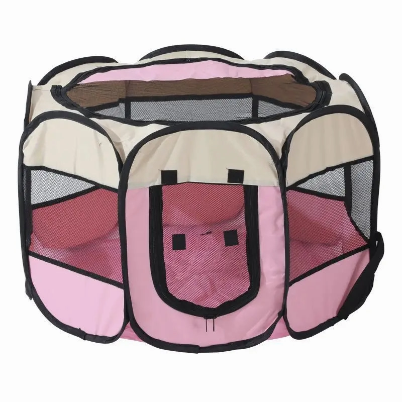 HOOPET Cat Delivery Room Detachable Summer Pet Tent Outdoor Dog Folding Fence Cat Cage Dogs Enclosure Surrounded Pet Supplies
