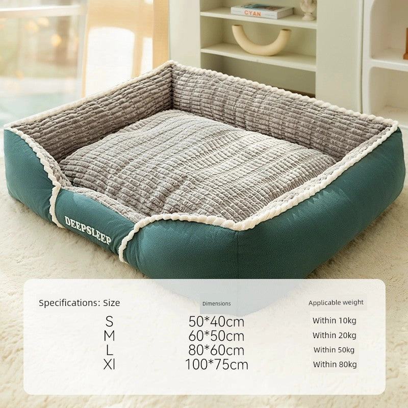 Kennel Winter Heattech Removable and Washable Dog Bed Fall and Winter Dog Sofa Dog Mattress Winter Pet Supplies All Year Round Neutral