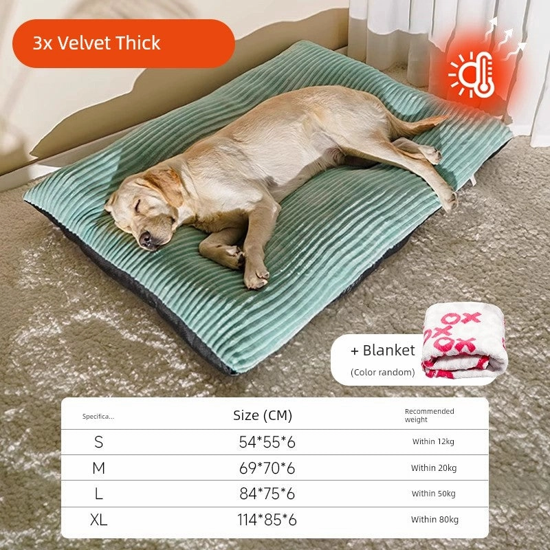 Kennel Winter Warm Pet Mattresses All Year Round Neutral Sleep Medium Large Dog Mat Pet Cat Nest Sofa Bed