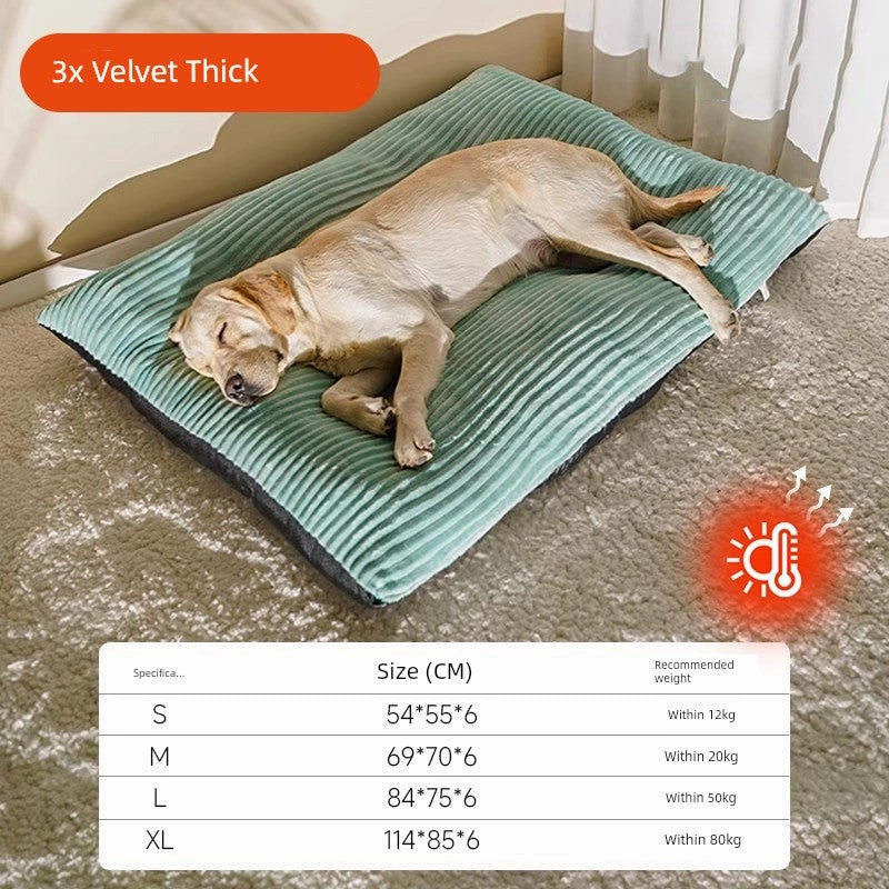 Kennel Winter Warm Pet Mattresses All Year Round Neutral Sleep Medium Large Dog Mat Pet Cat Nest Sofa Bed