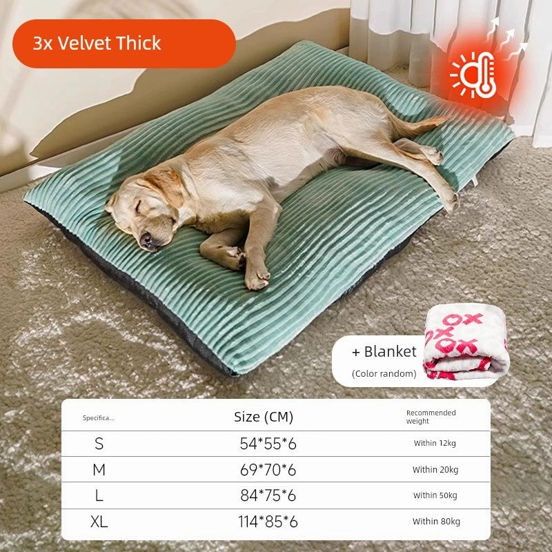 Kennel Winter Warm Pet Mattresses All Year Round Neutral Sleep Medium Large Dog Mat Pet Cat Nest Sofa Bed