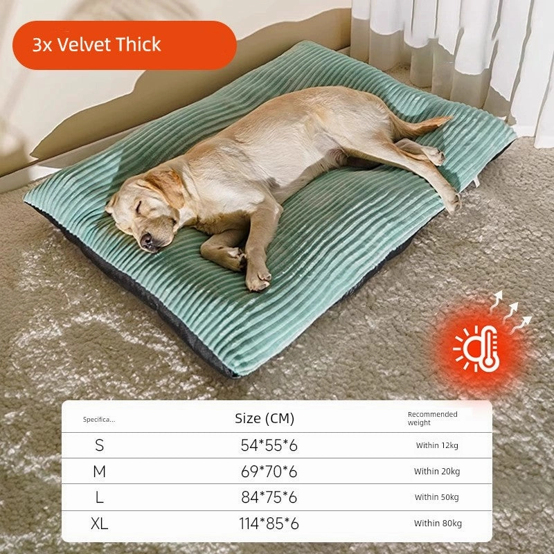 Kennel Winter Warm Pet Mattresses All Year Round Neutral Sleep Medium Large Dog Mat Pet Cat Nest Sofa Bed