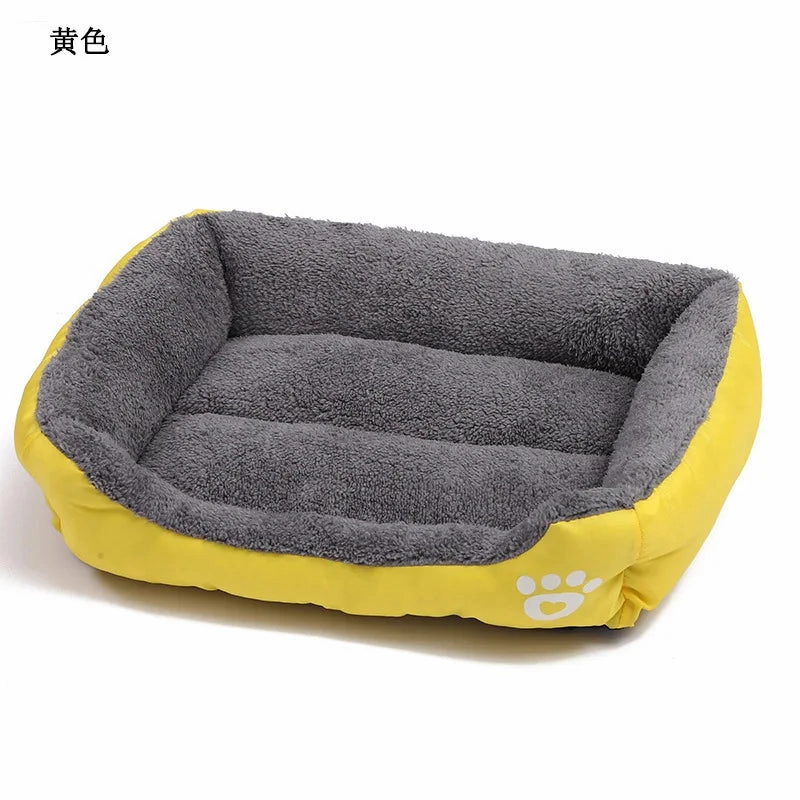 Large Pet Cat Dog Bed Square Plush Kennel Summer Washable Cat Mat Waterproof Mattress Pet Cushion Medium Large Dogs Pet Supplies