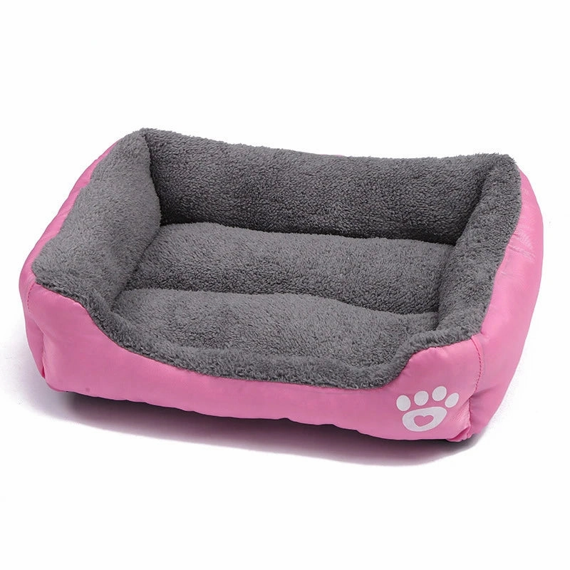 Large Square Nest S-3XL Pet Large Dog Bed for Small Medium Dogs Soft Fleece Nest Big Dog Sofa Bed Winter Warm Cat House for Pet