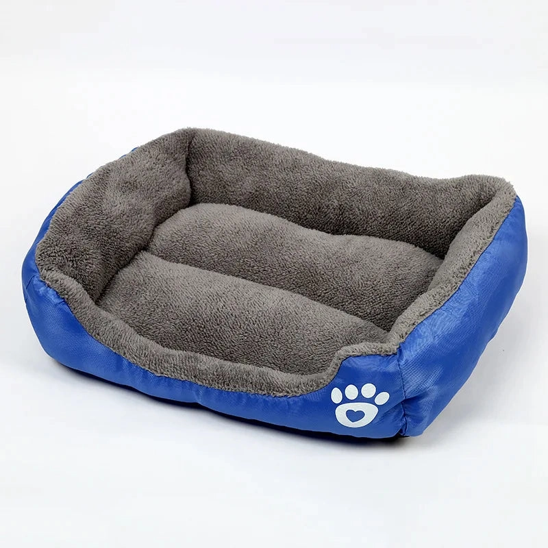 Large Square Nest S-3XL Pet Large Dog Bed for Small Medium Dogs Soft Fleece Nest Big Dog Sofa Bed Winter Warm Cat House for Pet