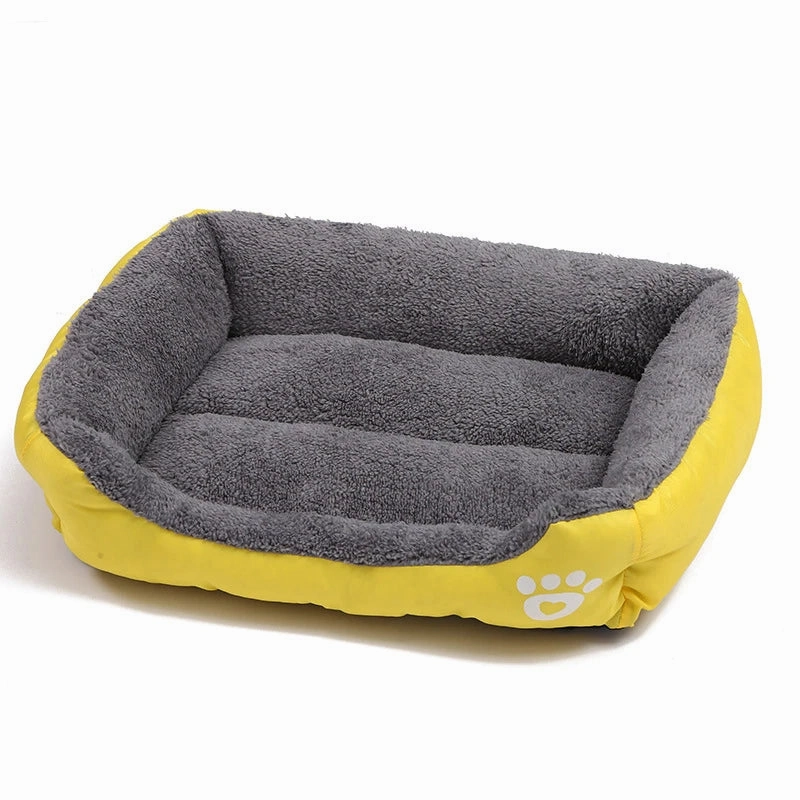 Large Square Nest S-3XL Pet Large Dog Bed for Small Medium Dogs Soft Fleece Nest Big Dog Sofa Bed Winter Warm Cat House for Pet
