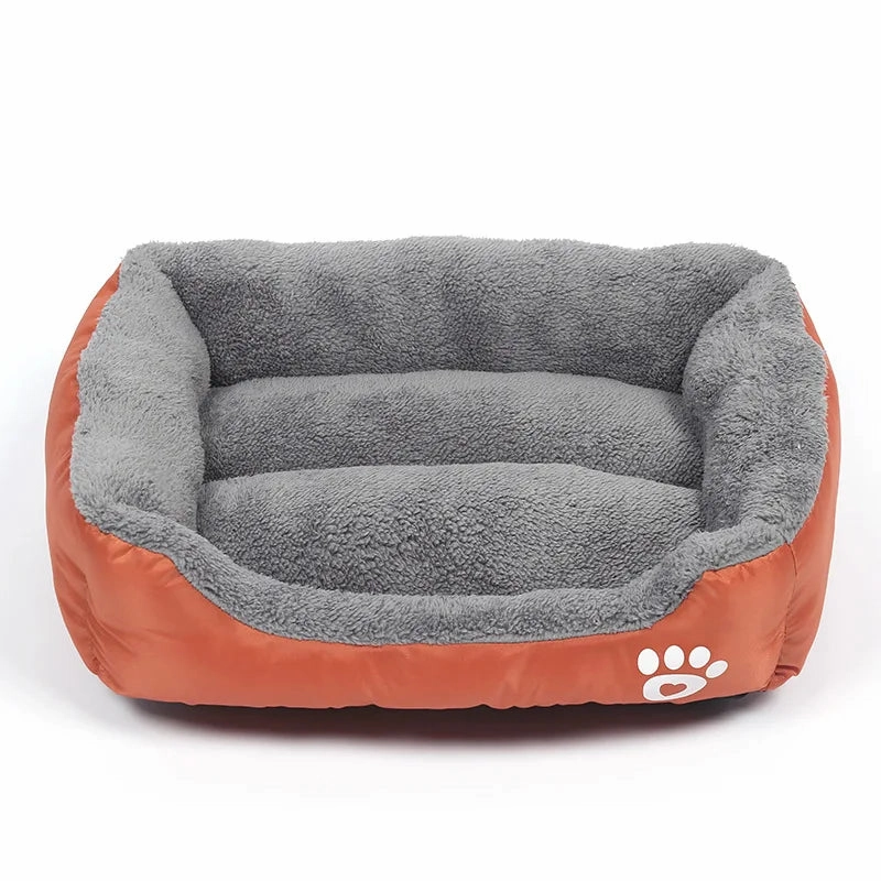 Large Square Nest S-3XL Pet Large Dog Bed for Small Medium Dogs Soft Fleece Nest Big Dog Sofa Bed Winter Warm Cat House for Pet