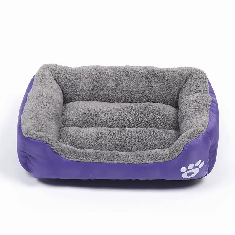 Large Square Nest S-3XL Pet Large Dog Bed for Small Medium Dogs Soft Fleece Nest Big Dog Sofa Bed Winter Warm Cat House for Pet