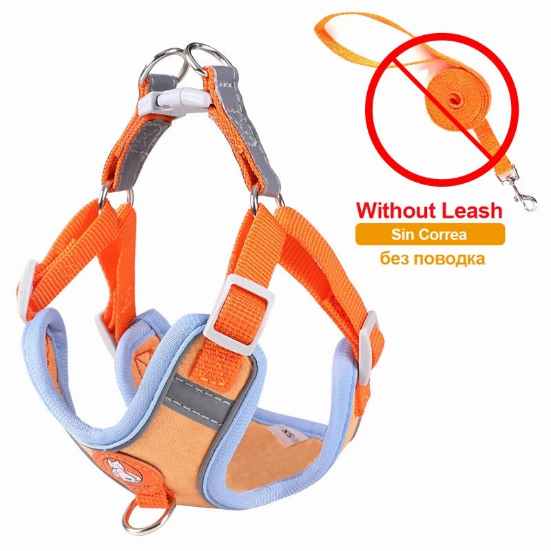 Pet Dog harness No Pull Breathable Reflective Dog harness and Leash Set Adjustable Harness Dog For kitten Puppy Pet accessories
