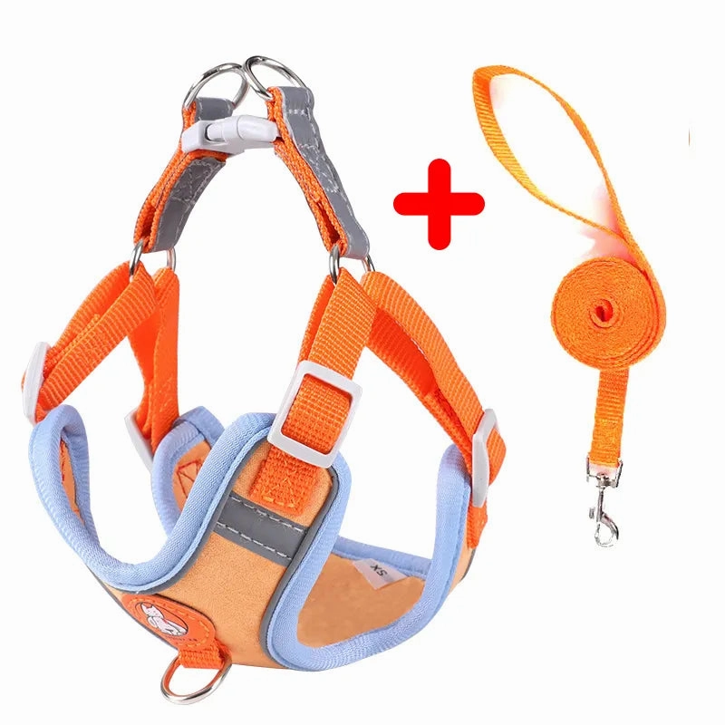 Pet Dog harness No Pull Breathable Reflective Dog harness and Leash Set Adjustable Harness Dog For kitten Puppy Pet accessories