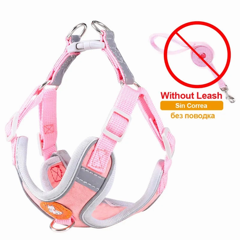 Pet Dog harness No Pull Breathable Reflective Dog harness and Leash Set Adjustable Harness Dog For kitten Puppy Pet accessories