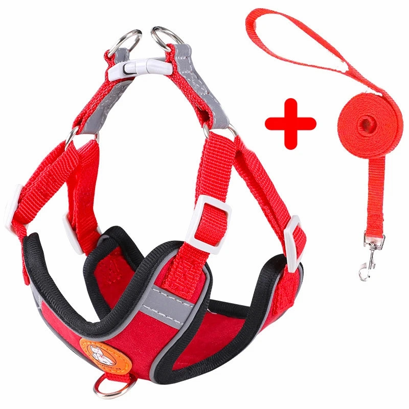 Pet Dog harness No Pull Breathable Reflective Dog harness and Leash Set Adjustable Harness Dog For kitten Puppy Pet accessories