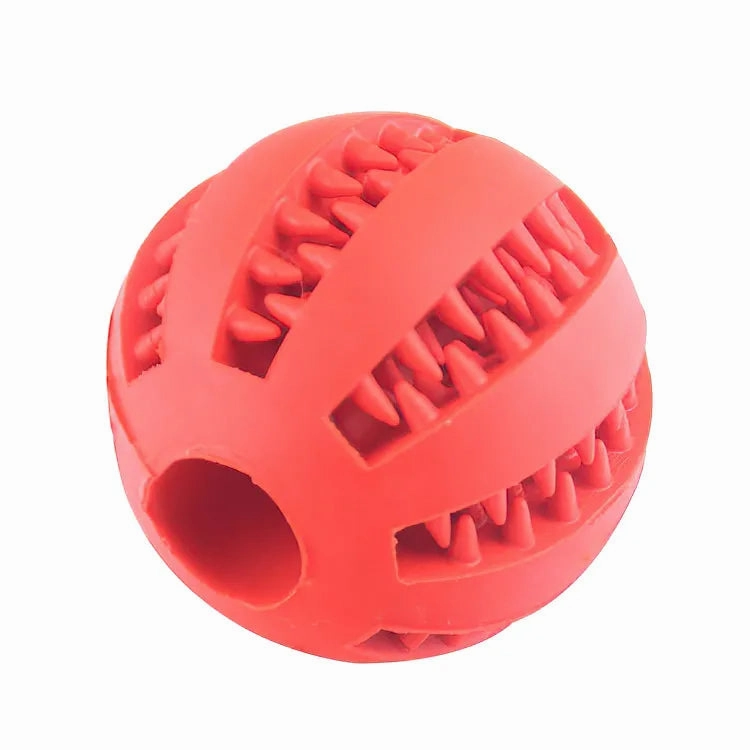 Pet Dog Interactive Toy 7cm Dogs Natural Rubber Ball Leaking Ball Tooth Clean Balls for Dog Cat Chew Toys accesorios para perro