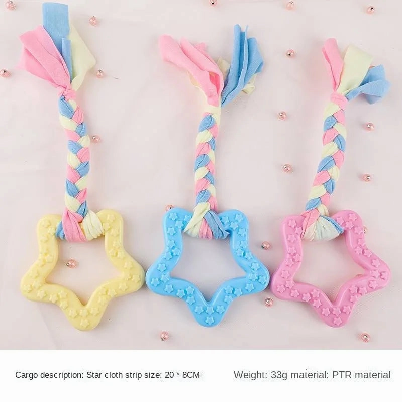 Pet Dog Toy Ball Molar Clean Teeth for Small Dog Puppy Teething Chew Toys Dog Accessories Cute Puppy Rope Toys 1pc