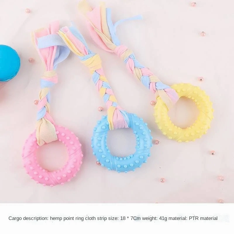 Pet Dog Toy Ball Molar Clean Teeth for Small Dog Puppy Teething Chew Toys Dog Accessories Cute Puppy Rope Toys 1pc