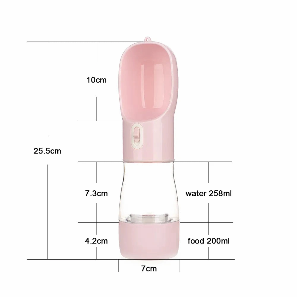 Pet Dog Water Bottle Feeder Bowl Portable Water Food Bottle Pets Outdoor Travel Drinking Dog Bowls Water Bowl for Dogs