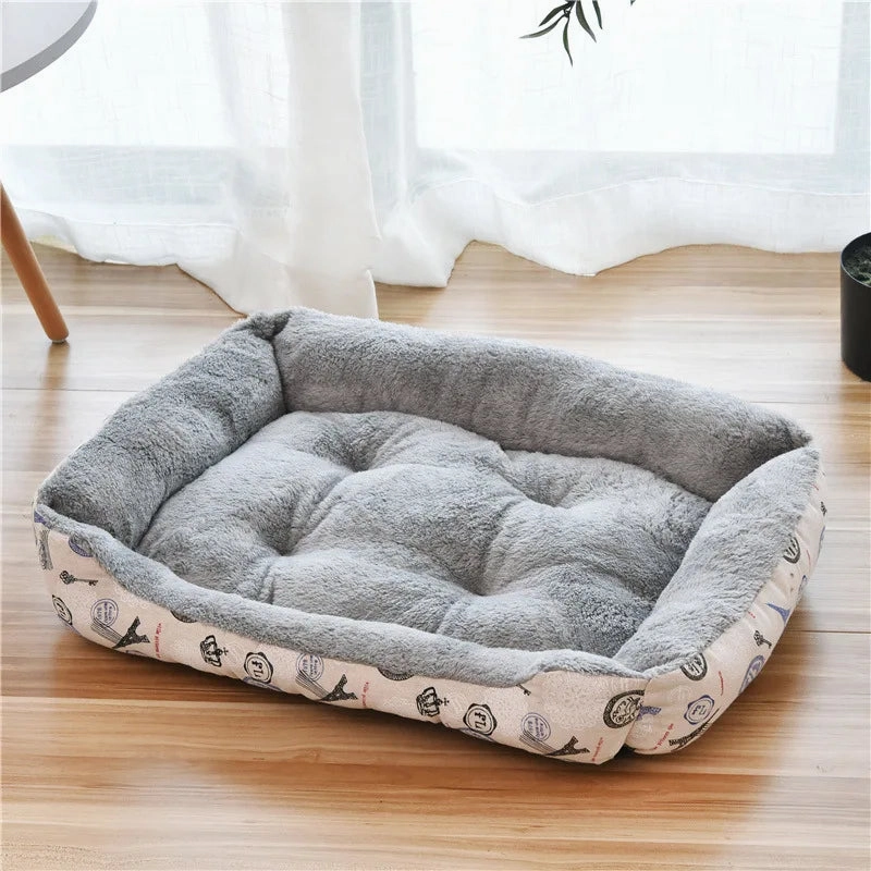 Pet Large Dog Bed Warm House Candy-colored Square Nest Pet Kennel For Small Medium Large Dogs Cat Puppy Plus Size Dog Baskets