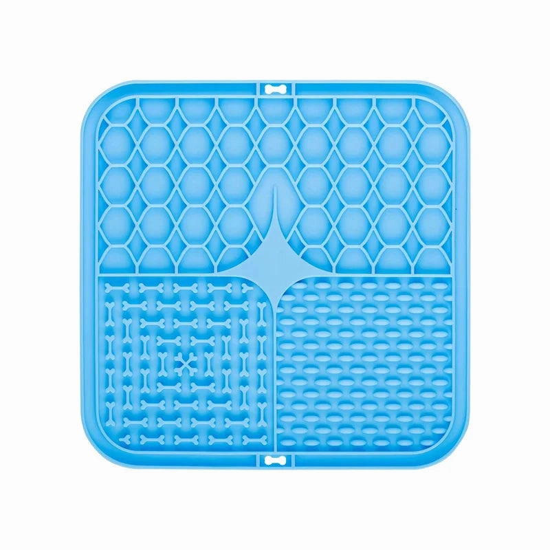 Pet Lick Silicone Mat for Dogs Pet Slow Food Plate Dog Bathing Distraction Silicone Dog Sucker Food Training Dog Feeder Supplies