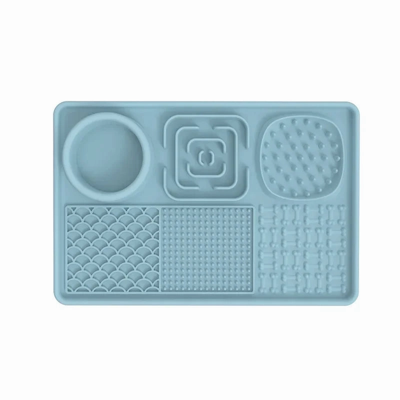 Pet Licking Mat Pet Eating Ware Dog Slow Food Mat Placemat  Dog Feeder Supplies Suction Cup Dog Bathing Distraction