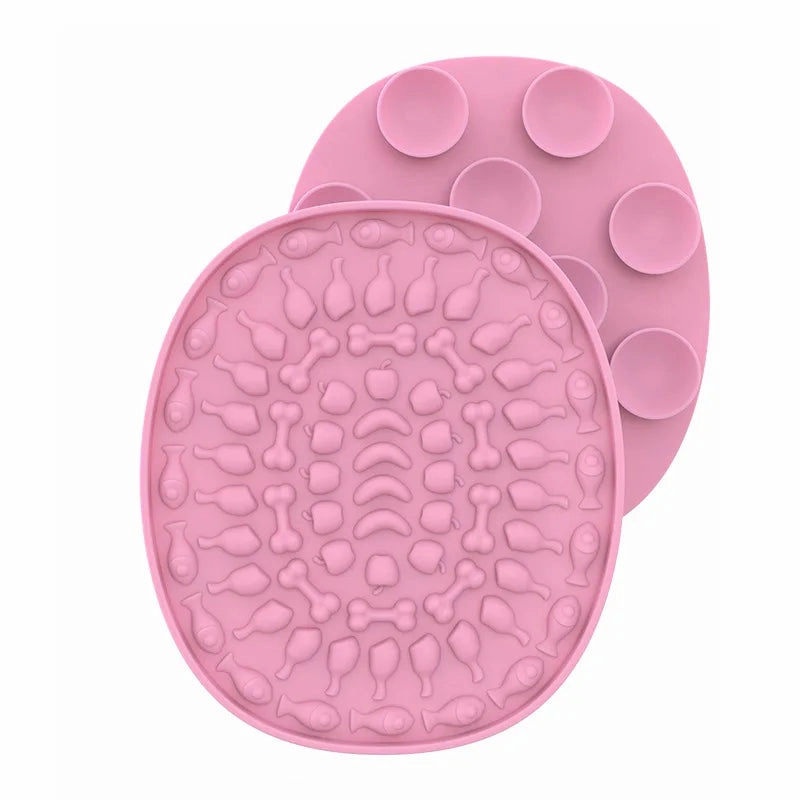 Pet Products Mat For Dogs Cats Slow Food Bowls With Suction Cup Feeding Food Silicone Lick Pad Dog Slow Feeders Treat Dispensing