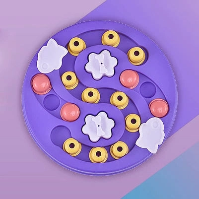 Pet Puzzle Food Dropping Ball Dog Bowl Cat Bowl Smell Feeder Maze Slow Food Plate Dog Training Stuffy Fengrong Toy