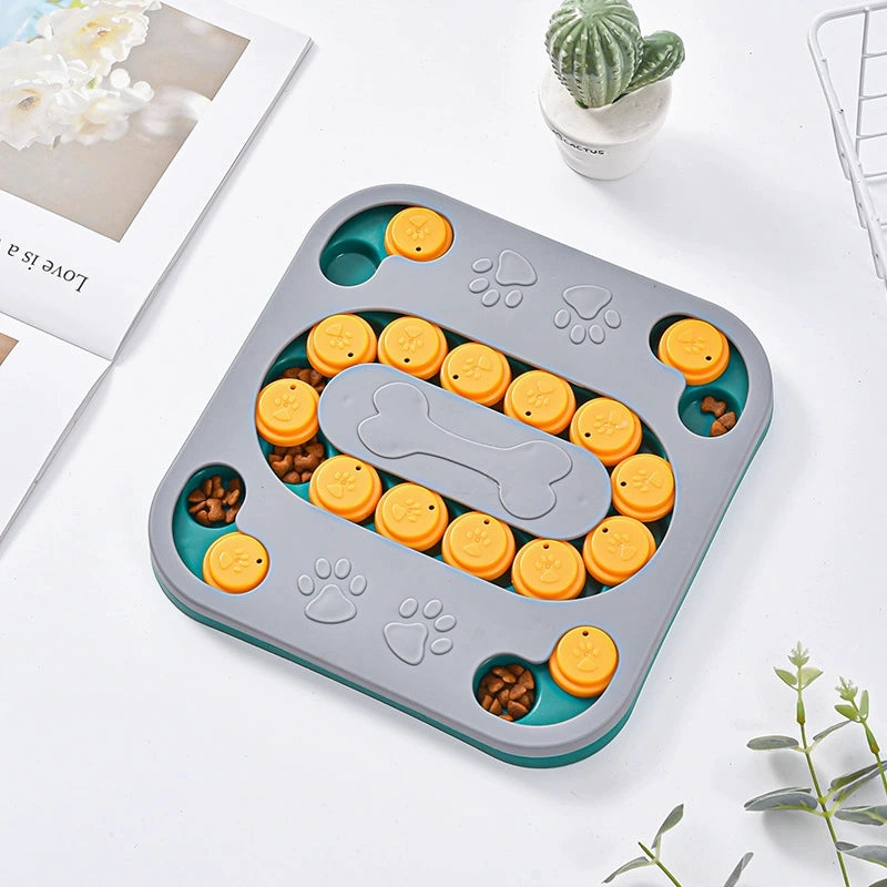 Pet Puzzle Food Dropping Ball Dog Bowl Cat Bowl Smell Feeder Maze Slow Food Plate Dog Training Stuffy Fengrong Toy