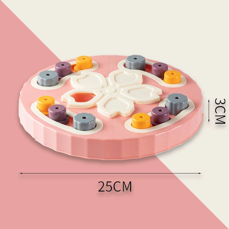 Pet Puzzle Food Dropping Ball Dog Bowl Cat Bowl Smell Feeder Maze Slow Food Plate Dog Training Stuffy Fengrong Toy