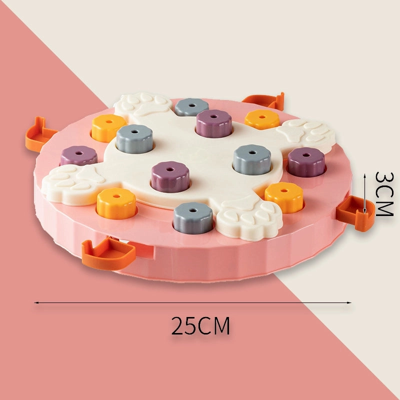 Pet Puzzle Food Dropping Ball Dog Bowl Cat Bowl Smell Feeder Maze Slow Food Plate Dog Training Stuffy Fengrong Toy